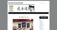 Desktop Screenshot of bushidokarate.se